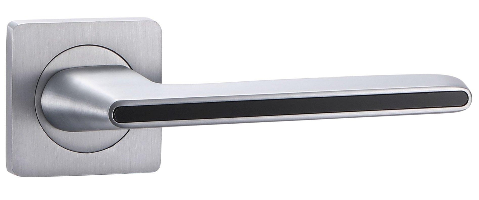 Дверная ручка V51L-2 матовый хром