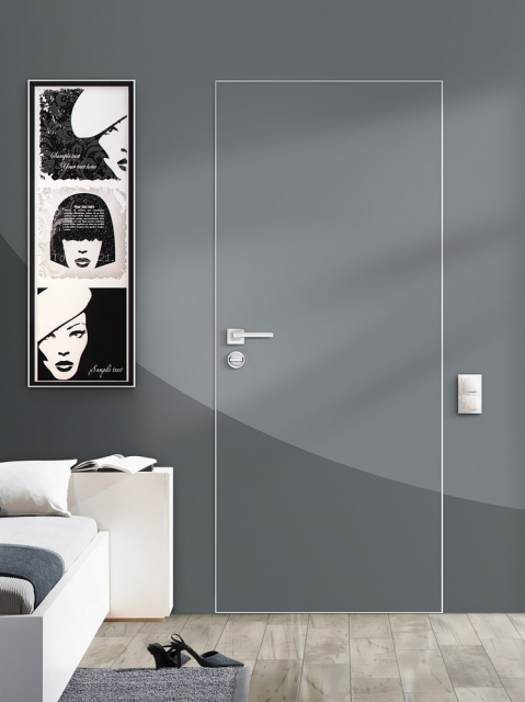 PROFILO PORTE PX-0 Invisible кромка AL мат. с 4-х ст.